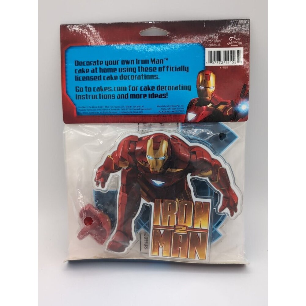 Cake Decorating Kit, Iron Man 2,  Topper & Ring, Birthday Party